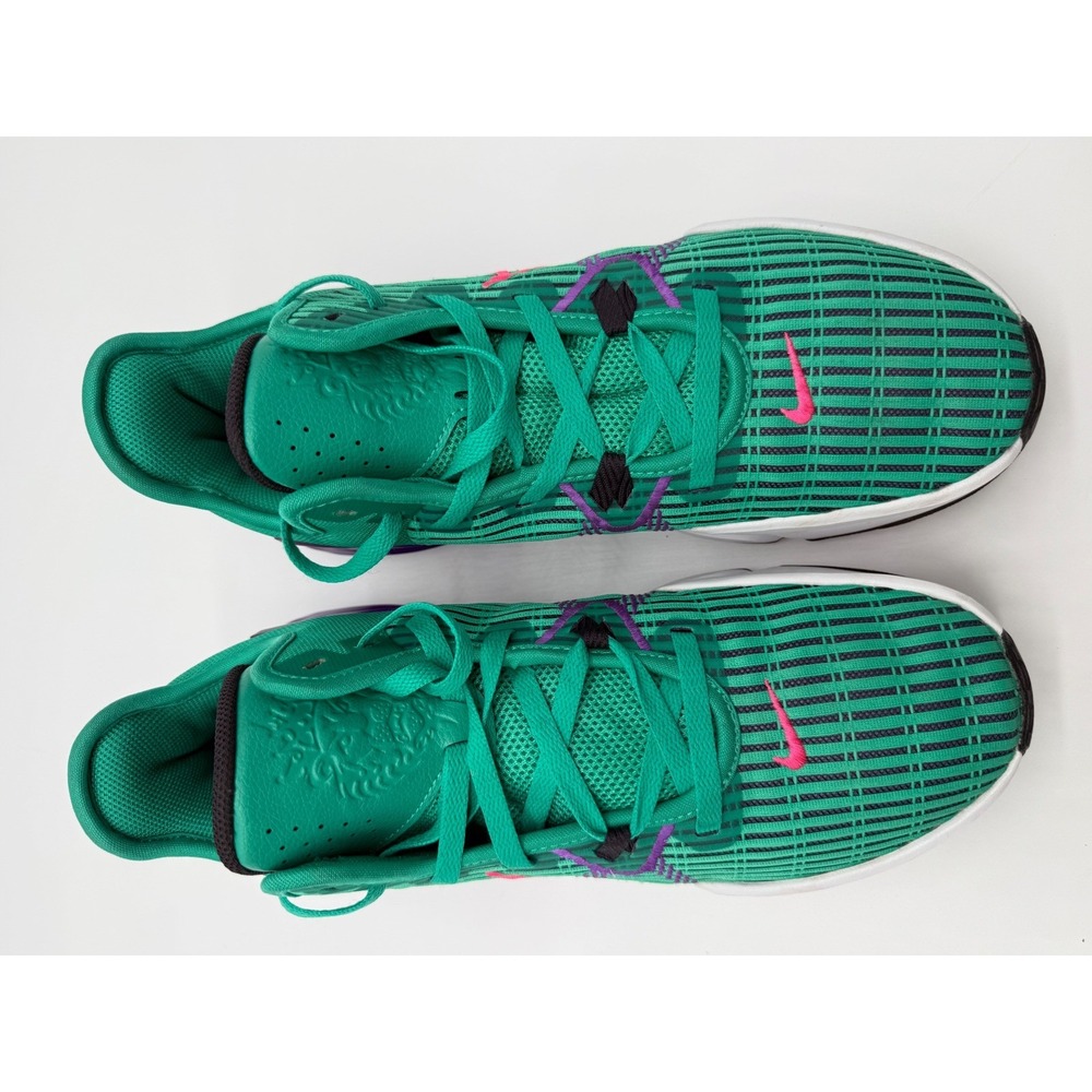 Nike LeBron Witness 6 Mens 11.5 Green Excellent Basketball Sneakers CZ4052-300 - Picture 14 of 16